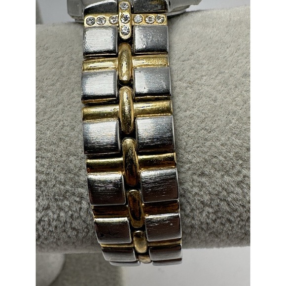 Dufonte 70359 New Battery Ladies Watch 26MM 7.25" Two Tone‎ L90 - Picture 7 of 11